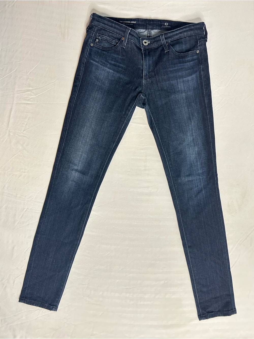 AG Adriano Goldschmied Legging Ankle Super Skinny Jeans Women's 24 Dark Wash
